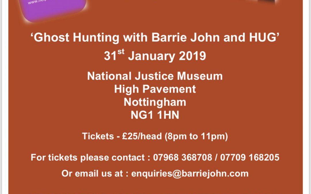 HUG is Ghost Hunting in January 2019